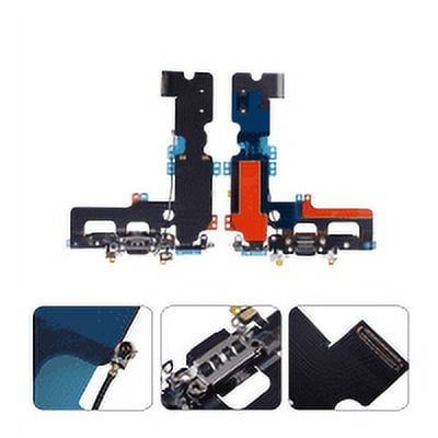 GSA Charging Port, Flex Cable, Mic, Antenna for iPhone 7 Plus (5.5") (HQ) Black