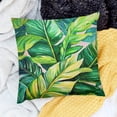 thumbnail image 2 of Autua Leaf Outdoor Throw Pillow Pillow Cover - Green Tropical Palm, Banana Leaf Decoration Cushion Cover - Farmhouse Style Sofa Home Décor 18x18in, 2 of 5