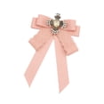 thumbnail image 4 of Pajarita, broche de cinta, broche de corbata, decoración de lazo preatado, elegante alfiler de corbata para Rosa, 4 of 9