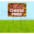 thumbnail image 1 of Chili Cheese Fries (18" x 24") Yard Sign, Includes Metal Step Stake, 1 of 6