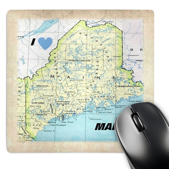 3dRose, Map Of Maine, MousePad