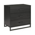 thumbnail image 6 of Ameriwood Home Monterey 3 Drawer Dresser, Black Oak, 6 of 9