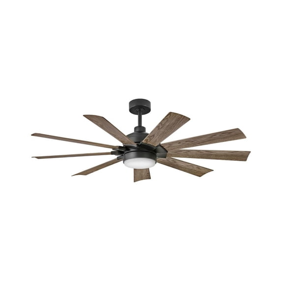Hinkley Lighting - Turbine - 9 Blade Ceiling Fan with Light Kit In Modern and