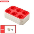thumbnail image 1 of Silicone Ice Cute Small Maker With 6 Cavities | Sturdy And Summers Making In Drip Tray Homemade ，6 PCS 2oz Shape Ice Silicone Ice Moulds, 1 of 8