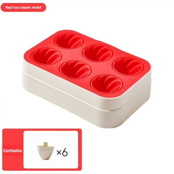 Silicone Ice Cute Small Maker With 6 Cavities | Sturdy And Summers Making In Drip Tray Homemade ，6 PCS 2oz Shape Ice Silicone Ice Moulds