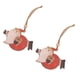 thumbnail image 2 of Paquete de 2 piezas de madera de Navidad Cateissary colgantes decorativos Viejo volador, 2 of 6