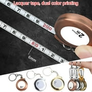 WIFKLSIIPG Tape Measure Keychains Functional Mini Retractable Measuring Tape Keychains 2M Stainless Steel Tape Measure Measuring Tape
