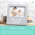thumbnail image 2 of Tiny Ideas Me & My Sister Sentiment Keepsake Frame, Gift For Siblings, Baby Frames, Gray, 2 of 8