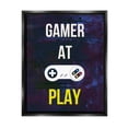 thumbnail image 4 of Stupell Industries Gamer At Play Vivid Layered Background Controller Graphic Art Jet Black Floating Framed Canvas Print Wall Art, Design by Annie Warren, 4 of 5