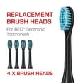thumbnail image 6 of Red by Kiss Hypersonic Ultra Powerful Electric Toothbrush – 3 Cleaning Modes, Gum Care Protection, 75-Day Battery, USB-C Fast Charging, Waterproof IP67, 4 Extra Brush Head Set (White), 6 of 10