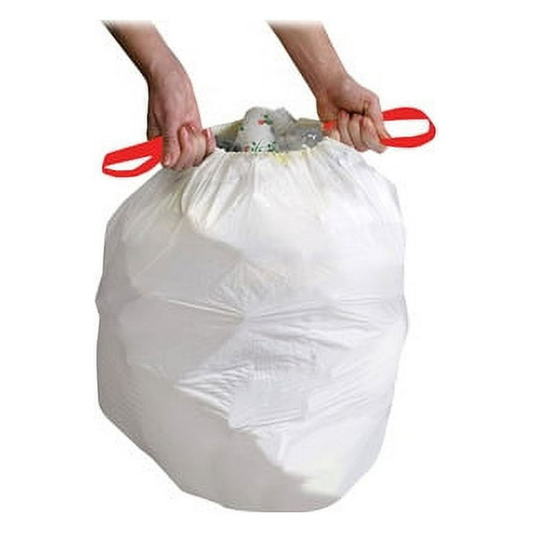 Genuine Joe Flexible Drawstring Trash Can Liners - Small Size - 13 gal Capacity - 24 Genuine Joe Flexible Drawstring Trash Can Liners - Small Size - 13 gal Capacity - 24