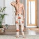 thumbnail image 2 of Fotbe Cute Sleepy Fox Pantalones de Pijama para Hombre, Pantalones de Dormir, Pantalones de Casa con Cintura Ajustable y Bolsillos-3X-Large, 2 of 6