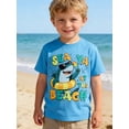 thumbnail image 6 of Lanbubble Toddler Boys T-Shirts, 2-Pack Dinosaur Graphic Short Sleeve Cotton Tees, Sizes 2T-6T, 6 of 8