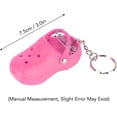 thumbnail image 5 of WYJ 20pcs Mini Shoe Keychain, 5 Colors Hole Shoes Key Chains Flexible Silicone Reusable Cute Trendy Portable Small Hole Pendant Accessories for Women Men Girl Boy Keys Bag DIY Gifts-0614, 5 of 6