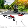 thumbnail image 3 of Motorcycle Rear View Side Mirrors 1 Pair Motorcycle Rear View Mirror 360 Rotatable  Glass Clear Vision Universal Handlebar Side Mirror, 3 of 8