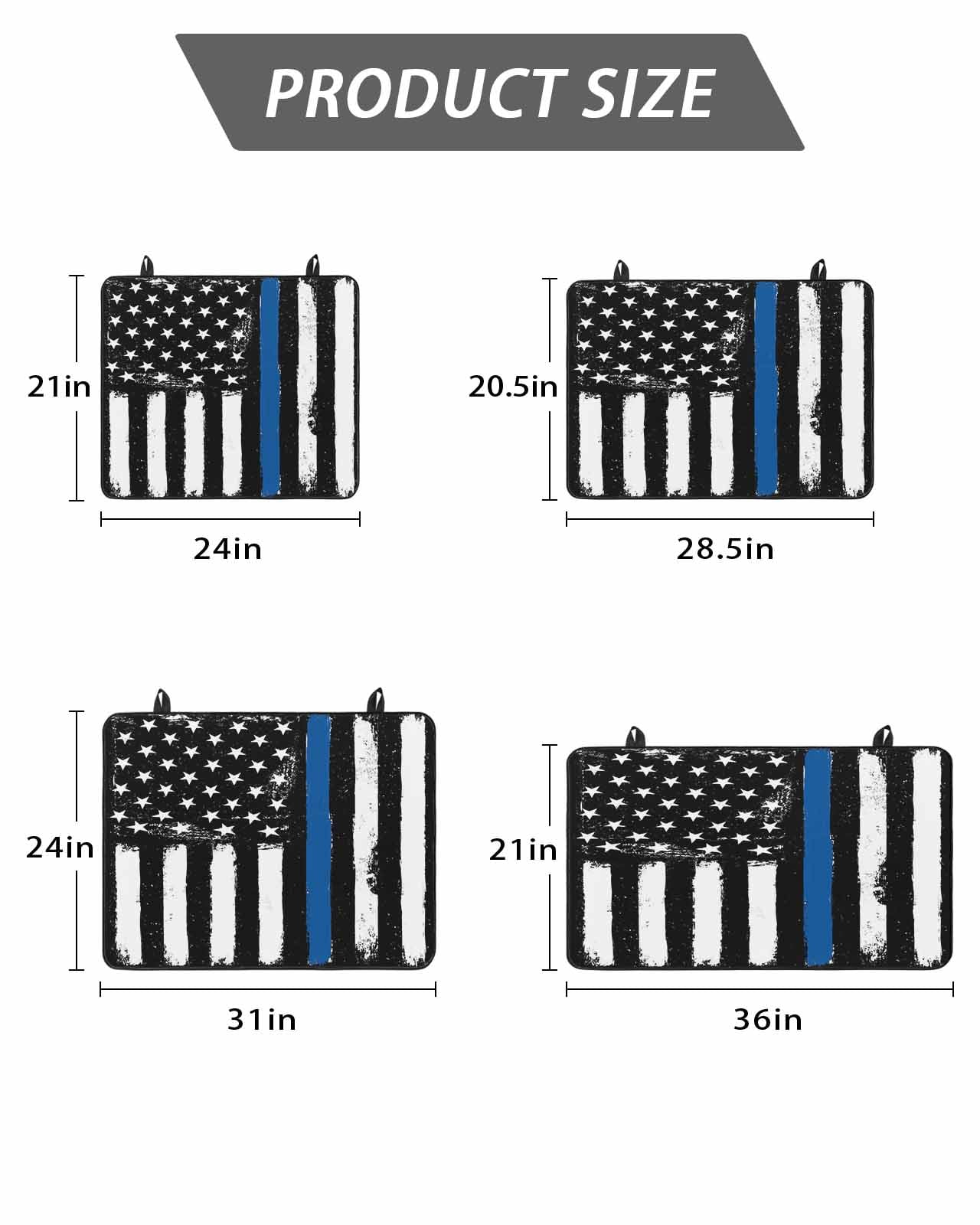 Stove Top Covers for Electric Stove, Blue American Flag Glass Stovetop Cover Protector, Black White Stars Stripe US Flag Induction Cooktop Protector Oven Mat for Kitchen Countertop 24"x21"