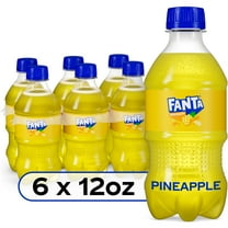 Fanta Pineapple Soda Bottles, 12 fl oz, 6 Pack