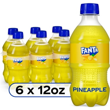 Fanta Pineapple Soda Bottles, 12 fl oz, 6 Pack