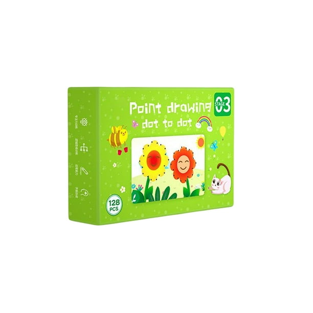 Vogacara Tableta de dibujo para niños de papel revestido, portátil para el desarrollo de padres e hijos, pintura de escritura, entrenamiento manual, Juguetes Educativos tipo 4 Vogacara FN011301-04