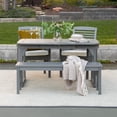 thumbnail image 5 of Walker Edison 4-Piece Classic Outdoor Patio Dining Set - Grey Wash, 5 of 10