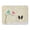 Papillon - Black And White, variant on Christmas Presents Papillon Black & White Machine Washable Memory Foam Mat
