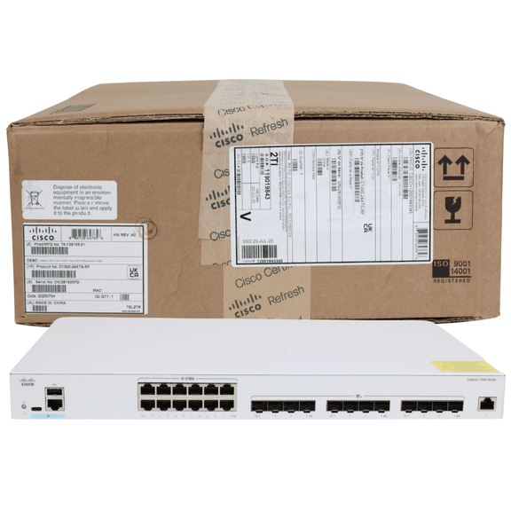 Restored Cisco C1300-24XTS 24-Port 10G Managed Layer 3 Network Switch (Refurbished)