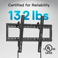 thumbnail image 2 of MountFTV UL certified tilt tv wall inch hanging bracket fits 37-75 LED plasma curved surface tv large tilt bracket fits 16-24 inchrigid studs up to, 600x400 mm, can carry 23.96 inches, 2 of 7