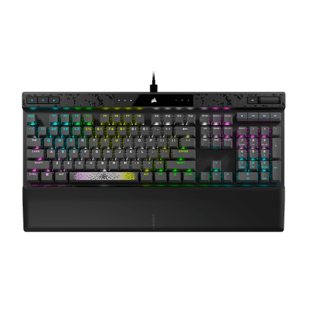 CORSAIR K70 MAX RGB Magnetic-Mechanical Gaming Keyboard, Adjustable CORSAIR MGX Switches, Dedicated Media Controls, CORSAIR AXON, Aluminum Frame, Steel Gray
