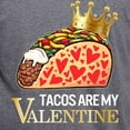 thumbnail image 3 of CafePress - Tacos Are My Valentine Shirt Funny Mexican T Shirt - Mens Tri-blend T-Shirt, 3 of 4