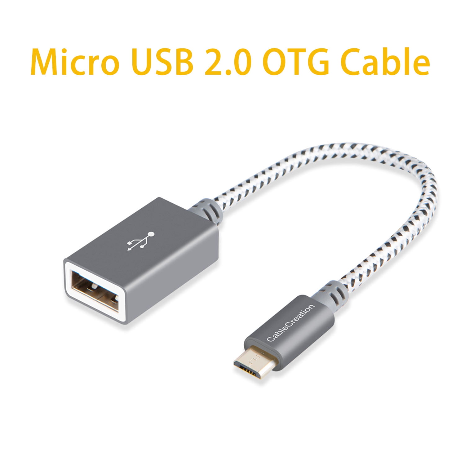 PRO OTG Cable Works for ZTE Sonata 2 Right Angle Cable Connects You to Any Compatible USB Device with MicroUSB 