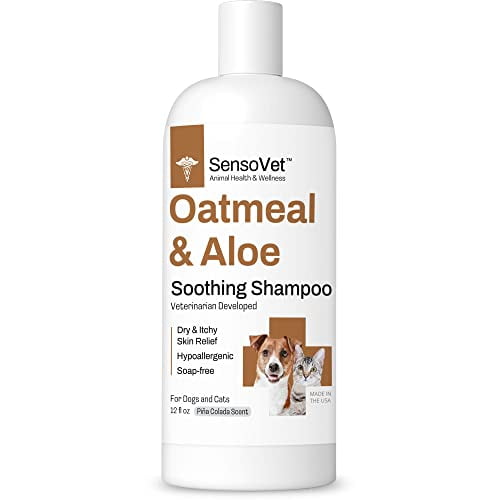 Oatmeal & Aloe Shampoo for Dogs and Cats, Moisturizing Formula for Dry