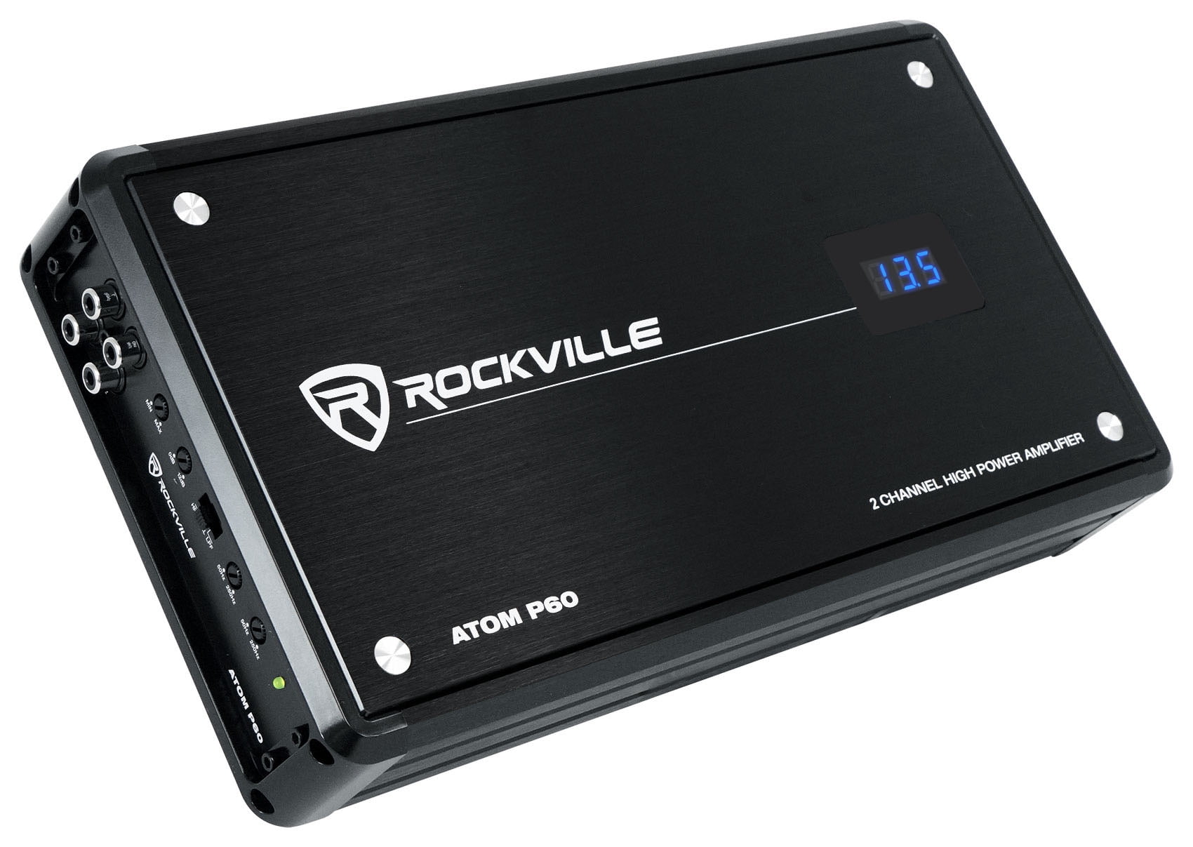 Rockville ATOM P60 4800 Watt Peak/1200w RMS 2 Channel Marine/Boat Amplifier Amp