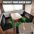 thumbnail image 2 of Uorisanigo RV Dinette Cushion Covers Breathable and Dirt-Resistant RV Sofa Seat Cover Stretchable Haitian Logo Print Camper Cushion Cover Booth Seats with 1 Backrest & 1 Bench Covers, 2 of 7