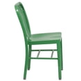thumbnail image 7 of Bowery Hill 18.5" Modern Steel Metal Indoor-Outdoor Dining Chair in Green, 7 of 7
