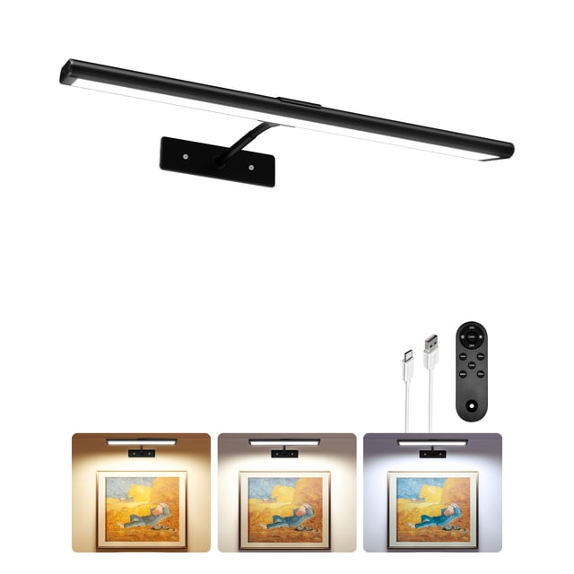 Control remoto LED inalámbrico Picture Light EZVALO de 16 pulgadas, recargable