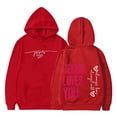 thumbnail image 5 of PMVFHDE Chandails à Capuche Imprimés pour Filles Chandail Décontracté à Manches Longues et Col Rond avec Imprimé de Lettres pour Filles Automne et Hiver Rouge, 6-8 Ans, 5 of 5