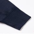 thumbnail image 6 of VSSSJ Hoodie for Men Drawstring Long Sleeve Pullover Casual Loose Fit Solid Color Basic Hooded Sweatshirt with Kangaroo Pockets Navy S, 6 of 8
