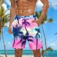 thumbnail image 5 of Pantalones Cortos para Hombre de Cintura Elástica con Bolsillos Pantalones de Playa de Impresión Casual, Poliéster Ligero de Moda para la Primavera Verano Al Aire Libre Y el Uso Diario, 5 of 5