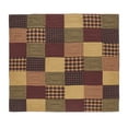 thumbnail image 3 of VHC Brands Quilt California/Luxury King, Cotton Quilt, Country Bedding, Connell Collection, Size - 115x124, Burgundy, 3 of 5