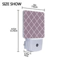 thumbnail image 4 of Pale Mauve Block Night Light 2 Pack LED Nightlight Plug into Wall Dusk to Dawn Sensor Soft White, 4 of 7