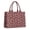 Maroon Footballs Pattern, variant on Large Capacity Tote Bag,Maroon Footballs Pattern Handbag Fashion Luxury Tote Bag,15.7"x13"x 5.1" Inches,Laptop Compatible