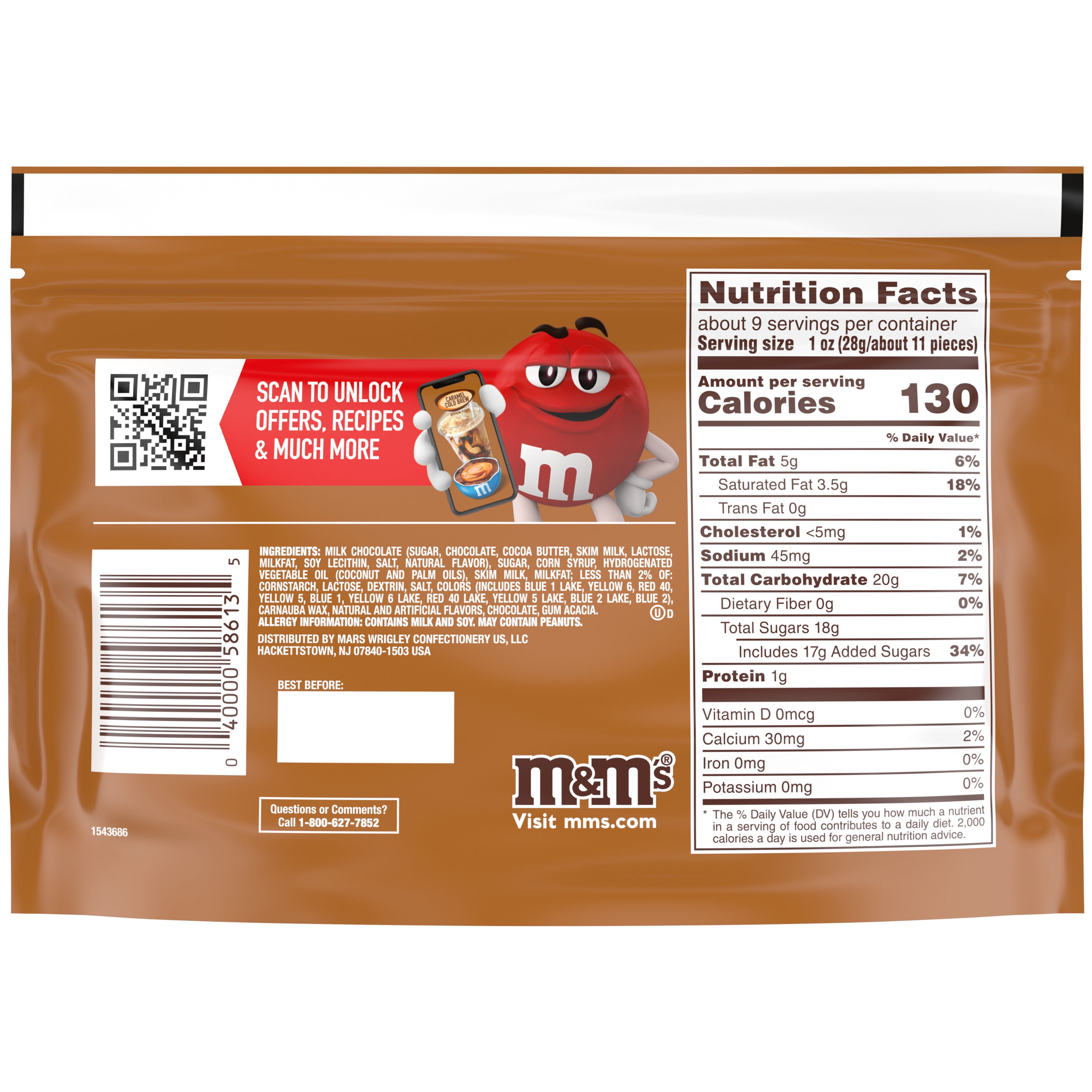 M&M Caramel Cold Brew 1.41 oz Package - All City Candy