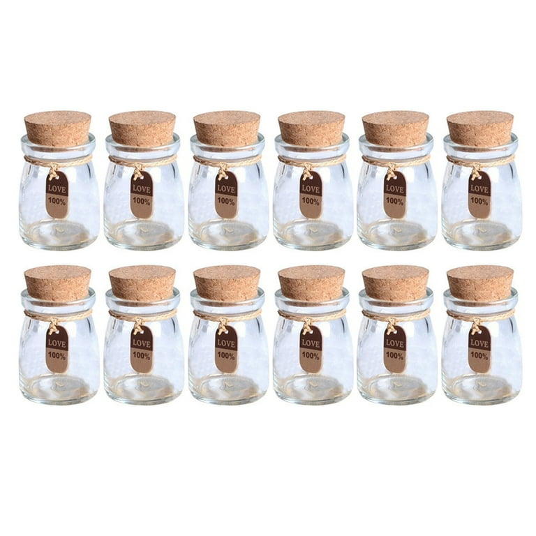 Glass Jars Cork Lid Candles, Glass Containers Cork Lid