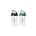 thumbnail image 2 of Set de vasos nutribullet® para llevar de 700 ml con tapa abatible, color negro y verde, 2 of 7