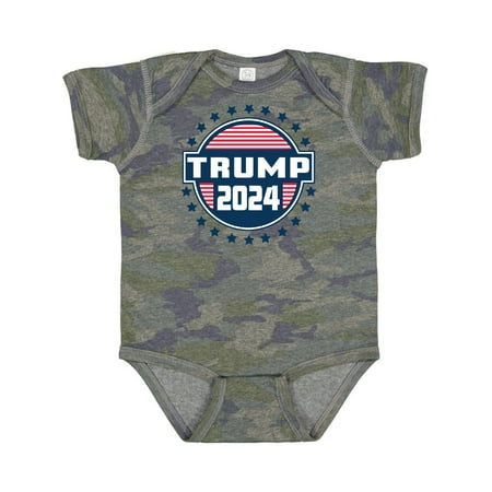 

Inktastic Trump for President 2024 Badge Gift Baby Boy or Baby Girl Bodysuit