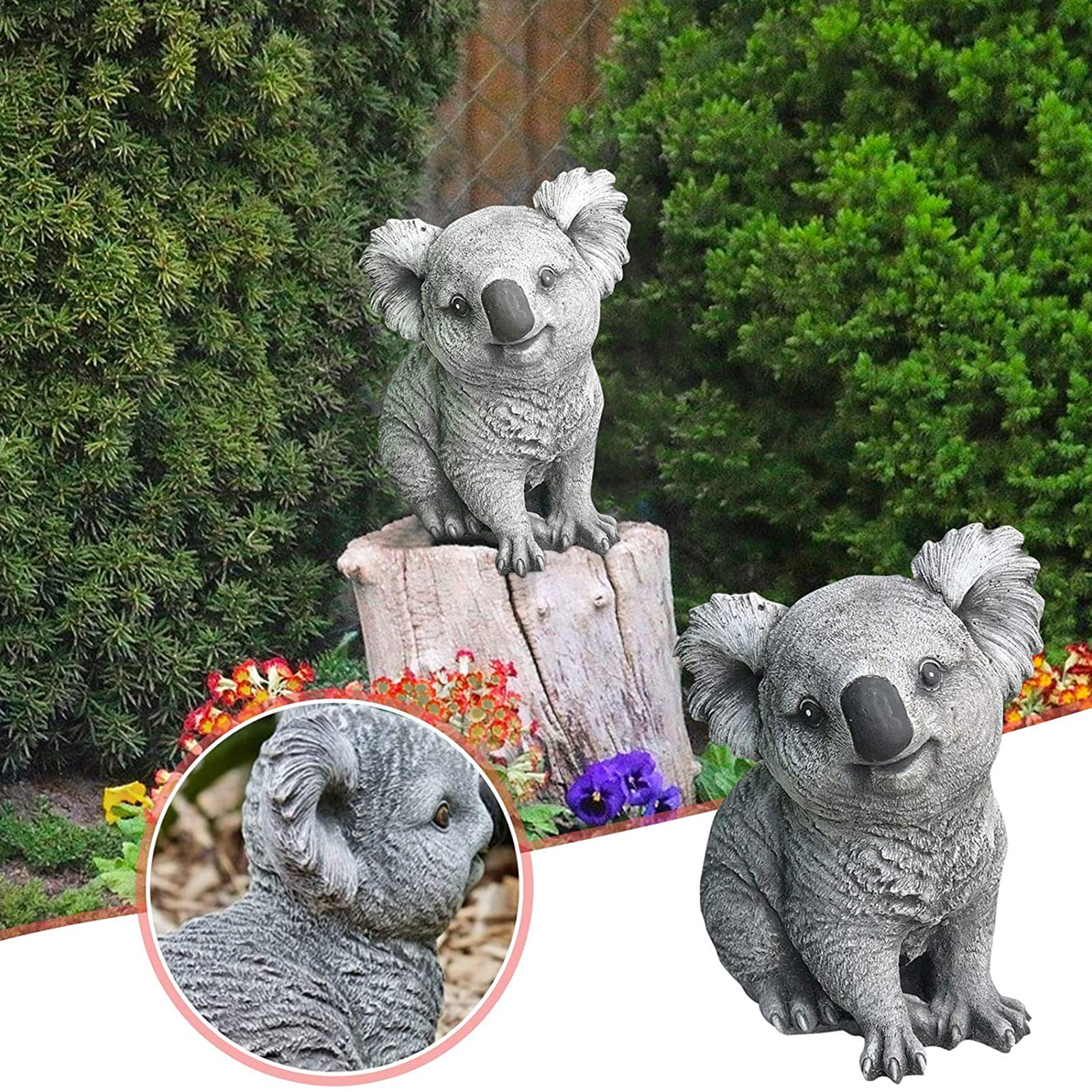 24 x Miniature Koala Statue Figurine Fairy Garden or Cake Decoration 