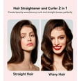 thumbnail image 2 of Titanium Flat Iron Hair Straightener - ARC Non-Snagging for Smooth, One-Swipe Results, Salon-Grade Straightening Iron Saves Time on Thick, Curly, Black & Natural Hair, 2 of 13