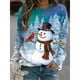 thumbnail image 3 of Sudaderas con capucha navideñas con estampado 3D de muñeco de nieve para mujer, Y2k Sudadera con capucha de manga larga, jerséis de gran tamaño, Tops, ropa para mujer, 3 of 5
