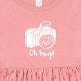thumbnail image 4 of Inktastic Camera Oh Snap Girls Baby Dress, 4 of 5