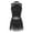 Black, variant on Haitryli Women Sleeveless Tassel Hem Jazz Dance Outfit Latin Salsa Leotard Black S